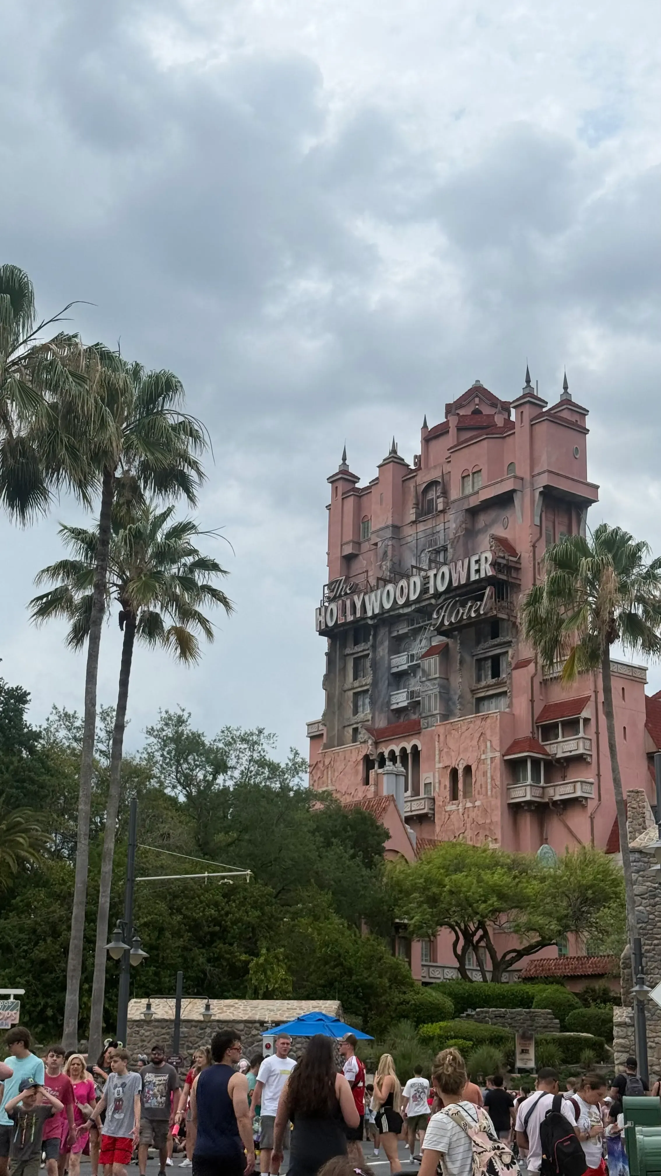 La torre del Hollywood Tower Hotel en Hollywood Studios